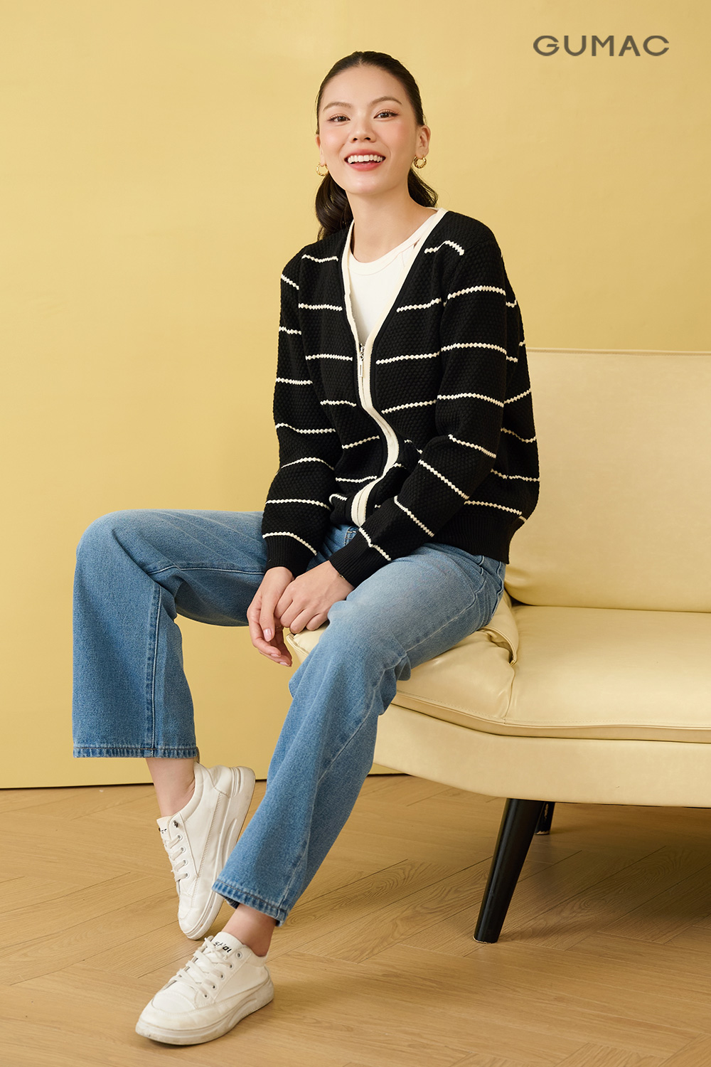 ao len quan jean du lich phap mua thu dep cho nang