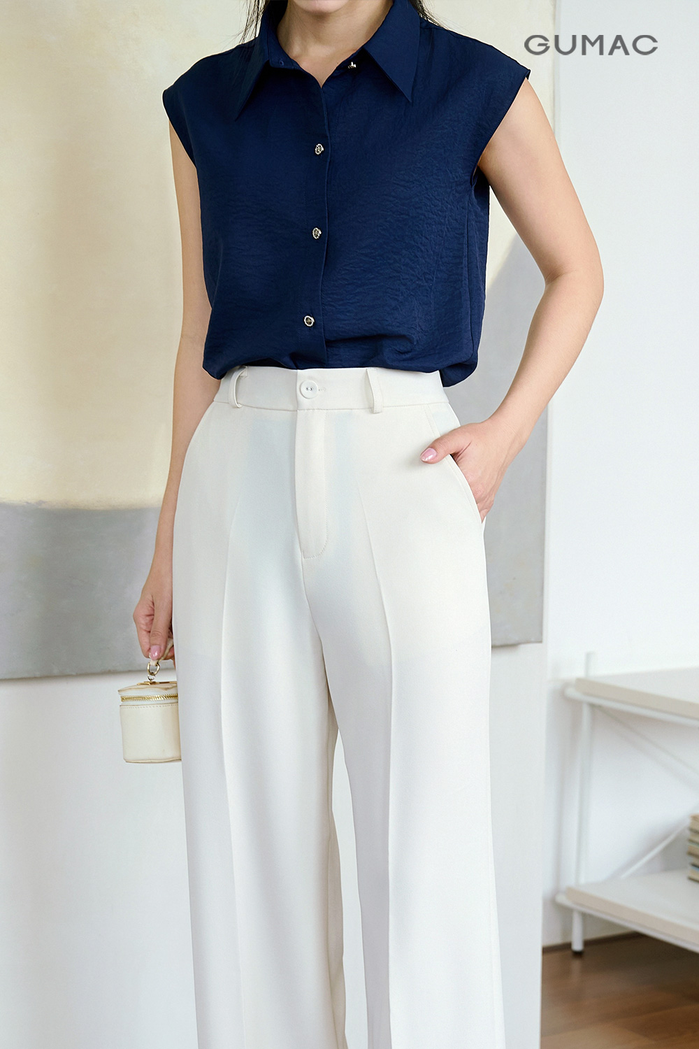 Áo kiểu tà đắp chéo