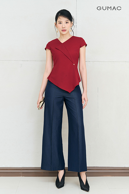 Áo kiểu tà lệch