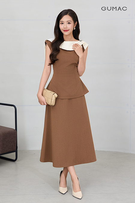 Áo peplum cổ cách điệu