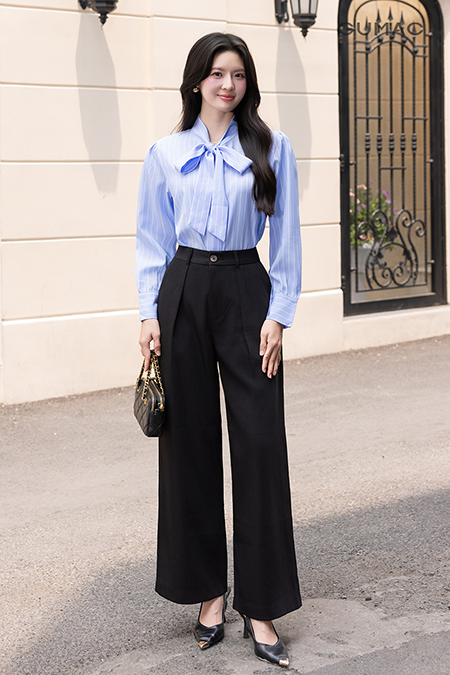 Áo kiểu cột nơ