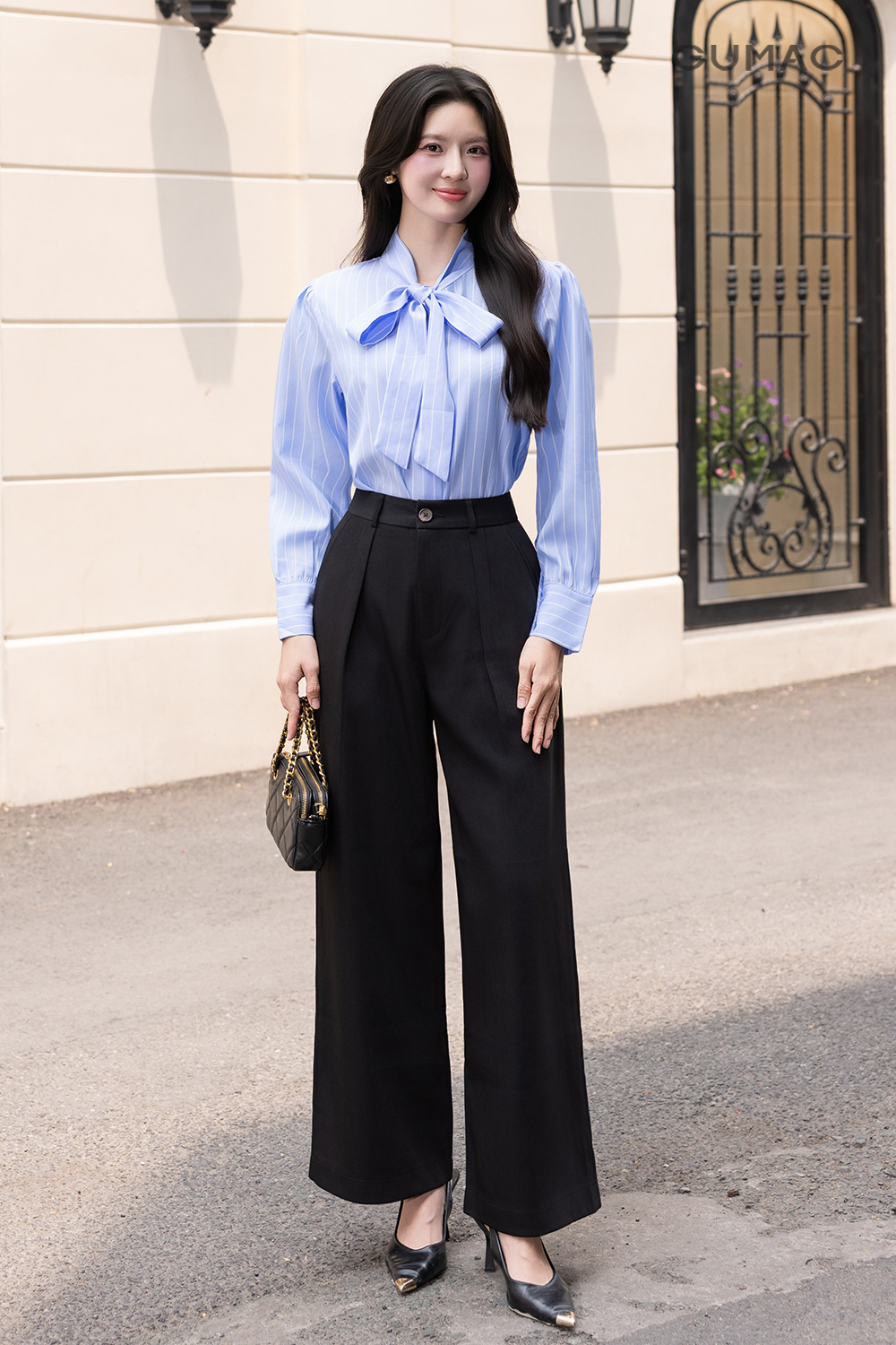 Áo kiểu cột nơ