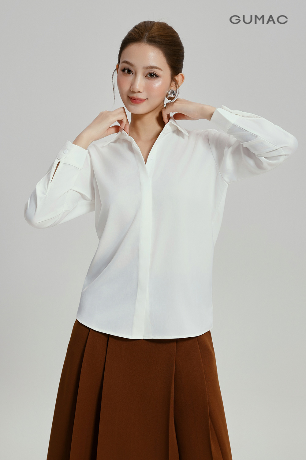 Áo sơmi giấu nút