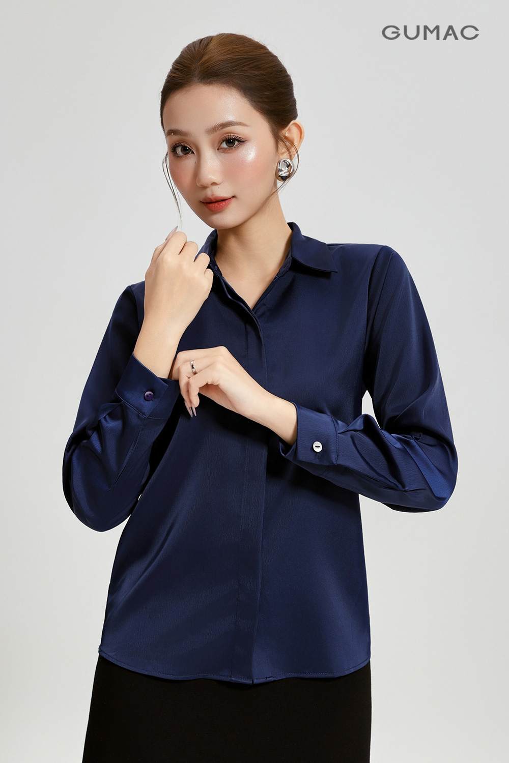 Áo sơmi giấu nút