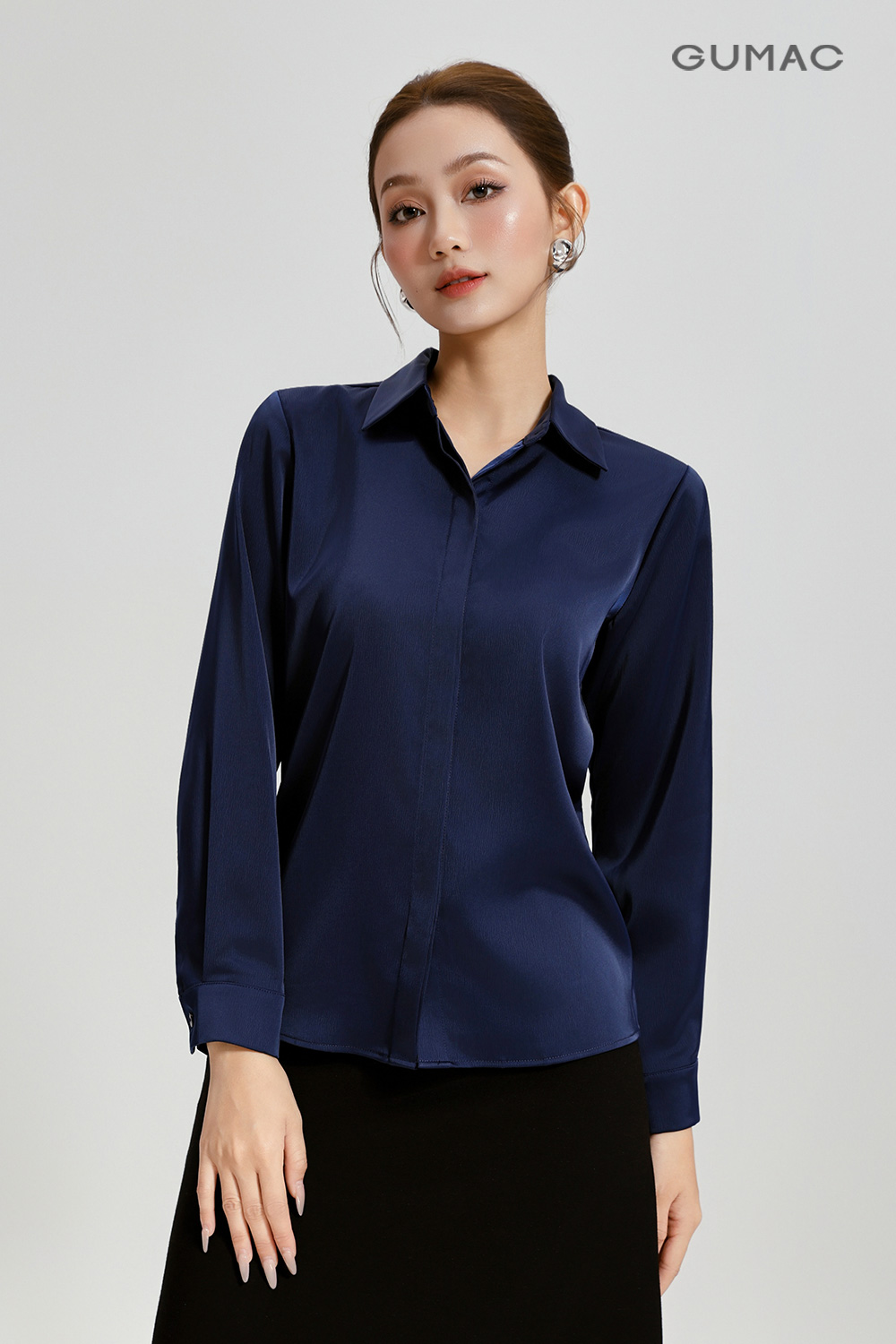 Áo sơmi giấu nút