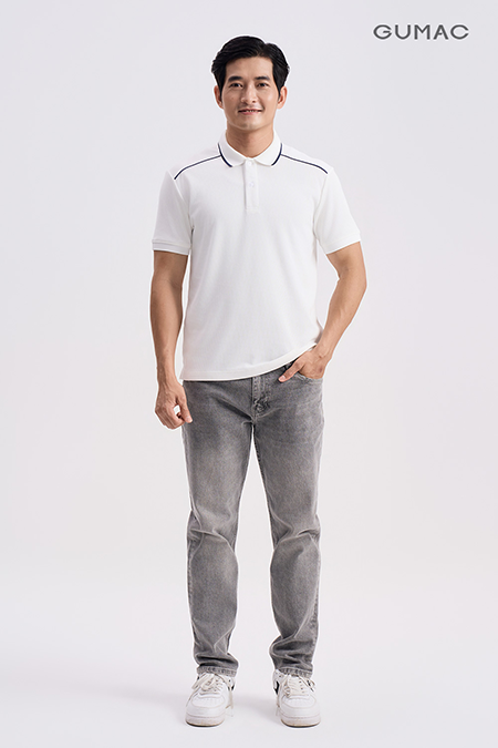 Polo basic suông