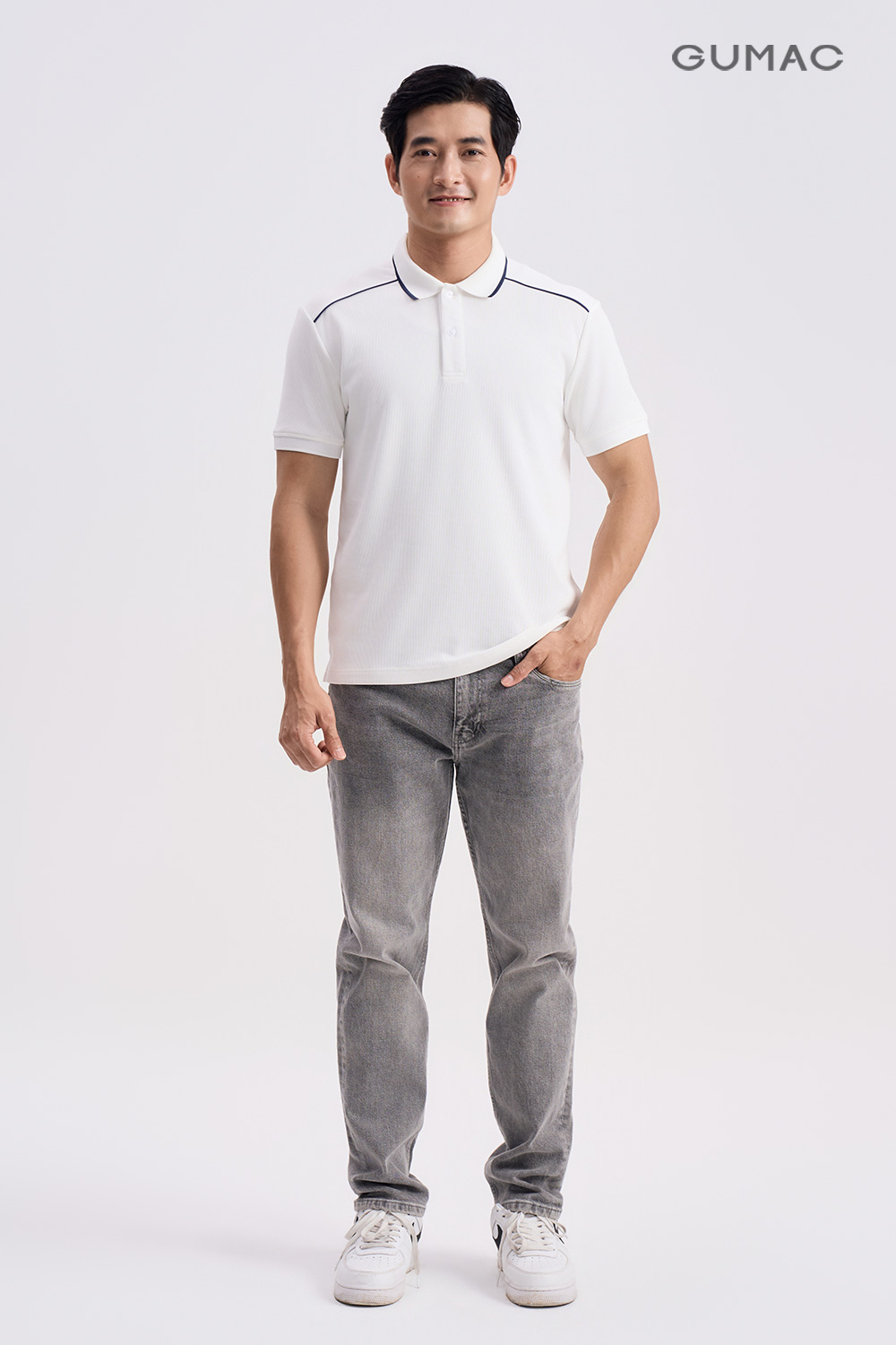 Polo basic suông