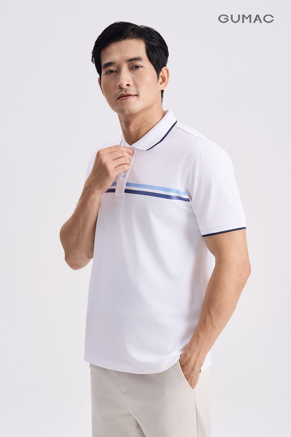 Polo basic suông