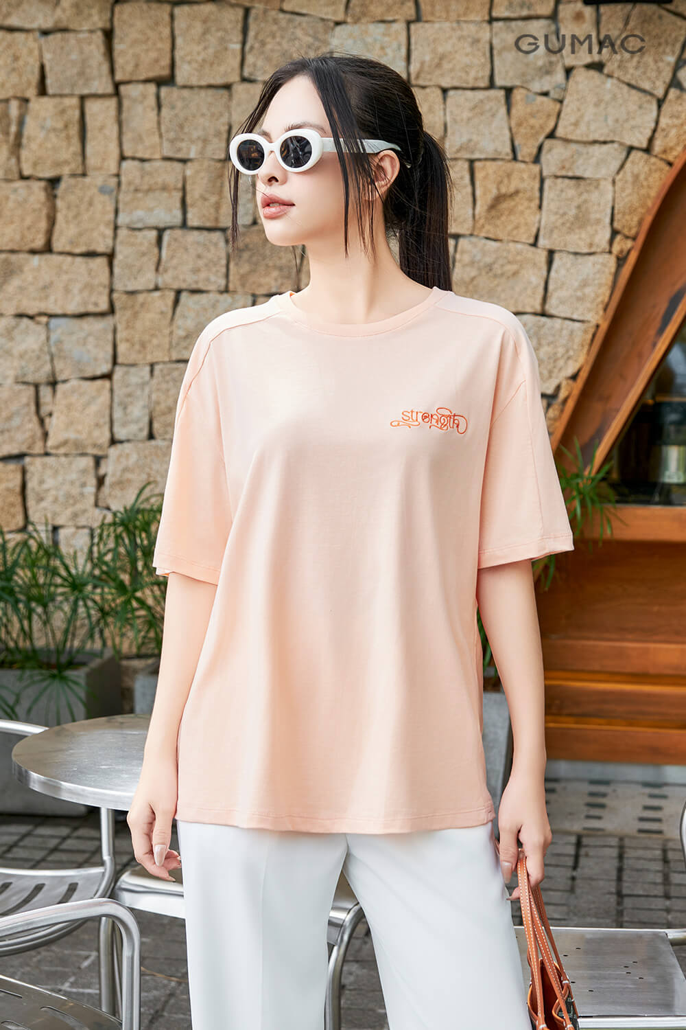 quần dài nữ công sở mix áo phông oversize