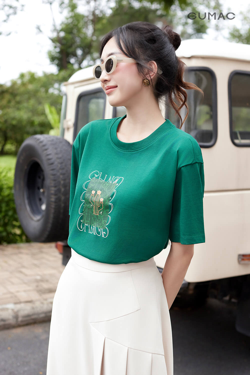 ao thun tay lo in hinh don gian