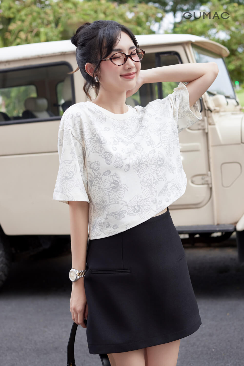 ao croptop form rong nu