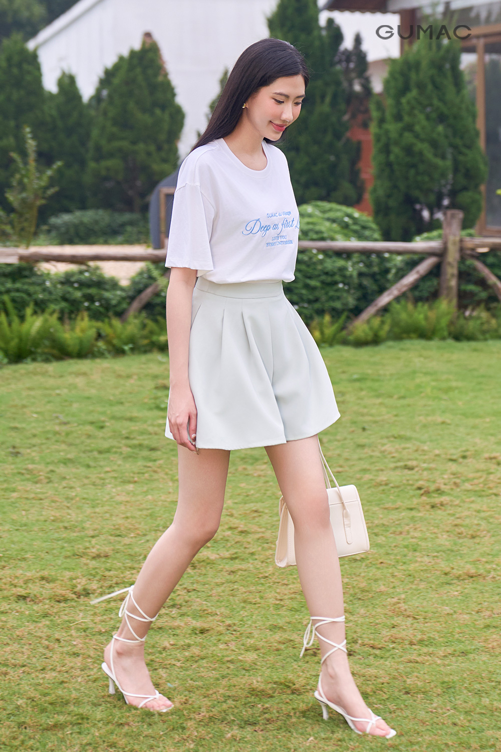 ao phong trang nu tay lo