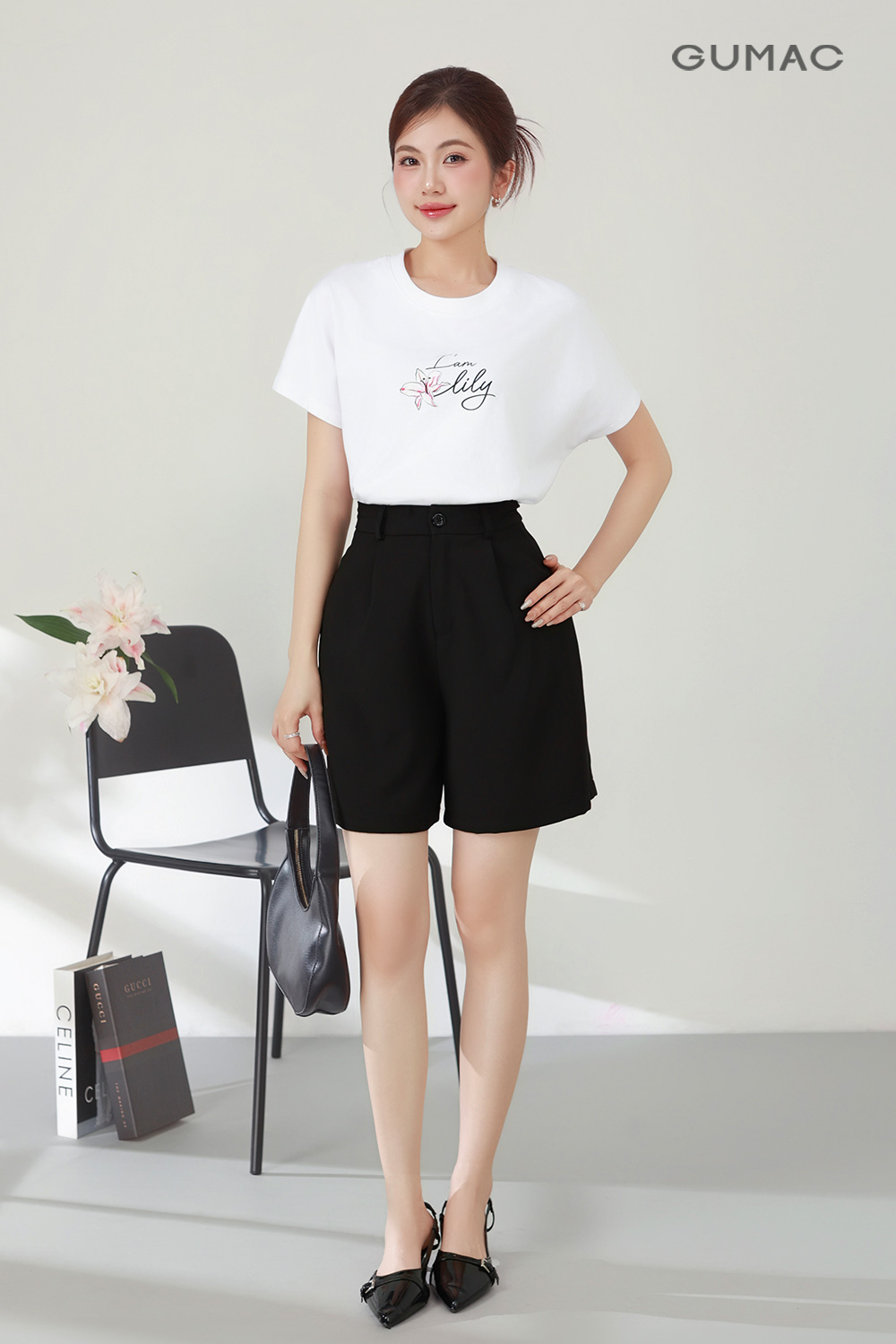 Phối đồ đơn giản với áo thun