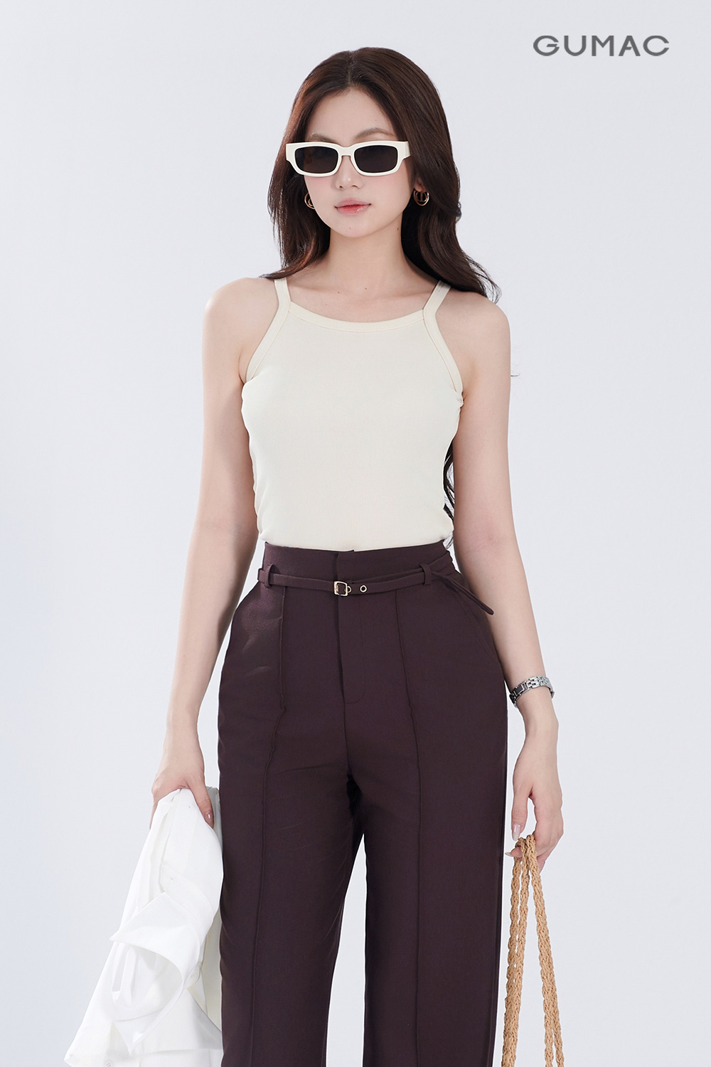 Áo tanktop viền dây cổ