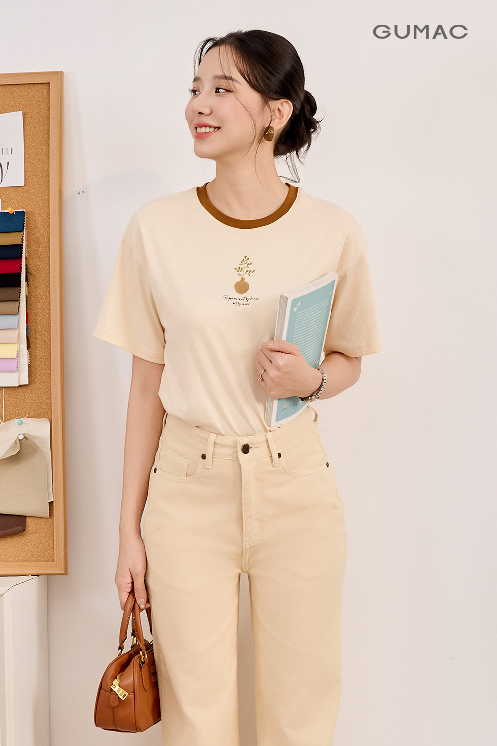 Áo phối cổ in art