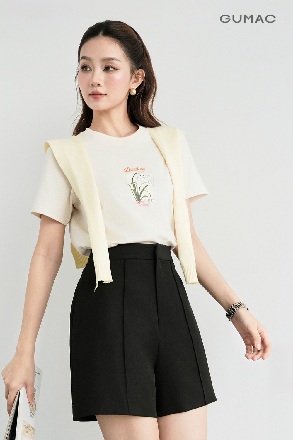 ao thun phoi quan short tre trung