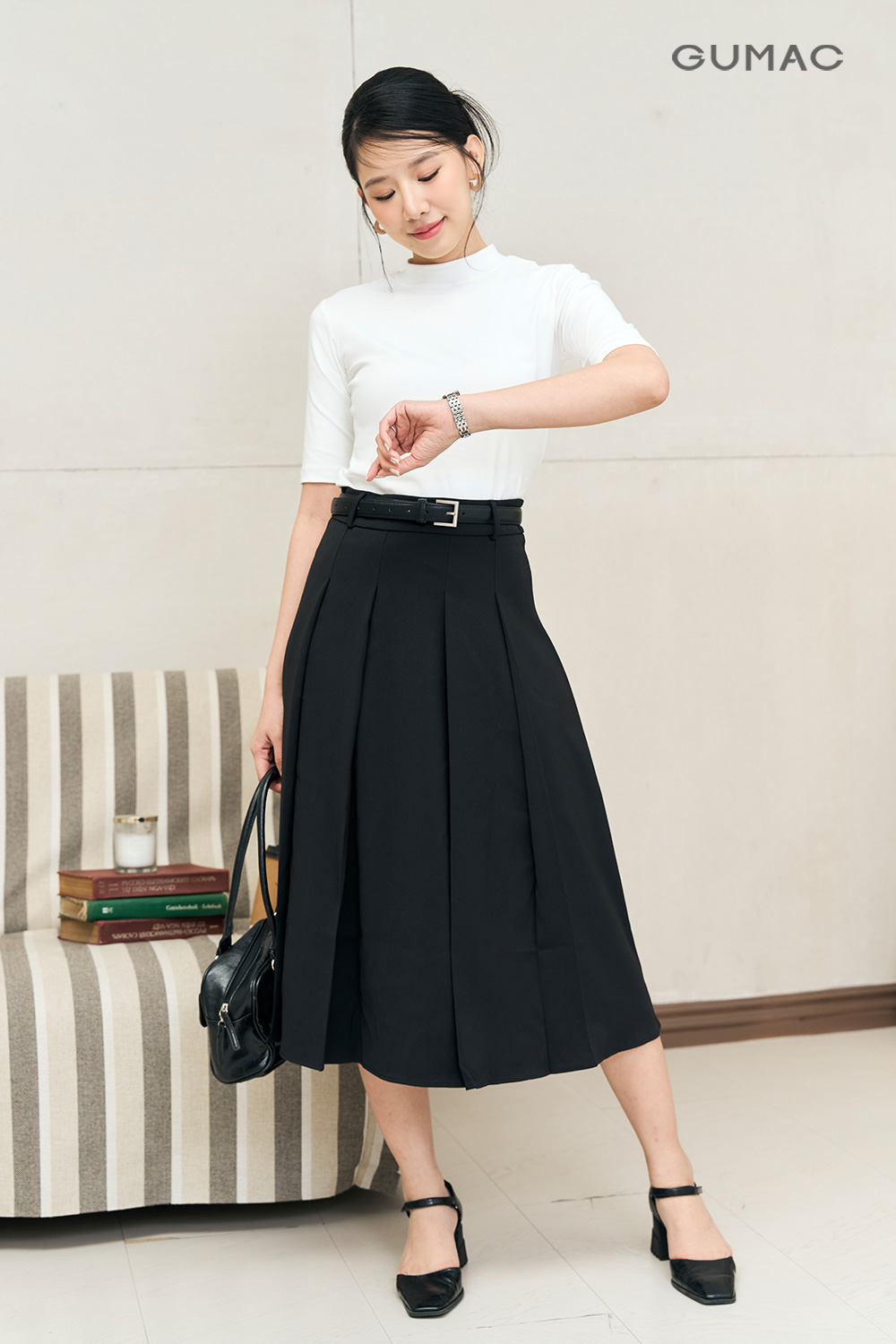 Áo cổ lọ tay lửng