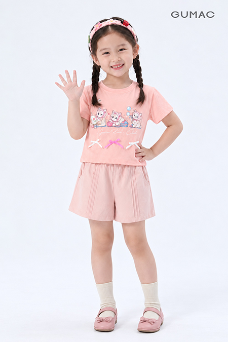 ATGG10146-Áo Thun Bé Gái Suông-ngắn