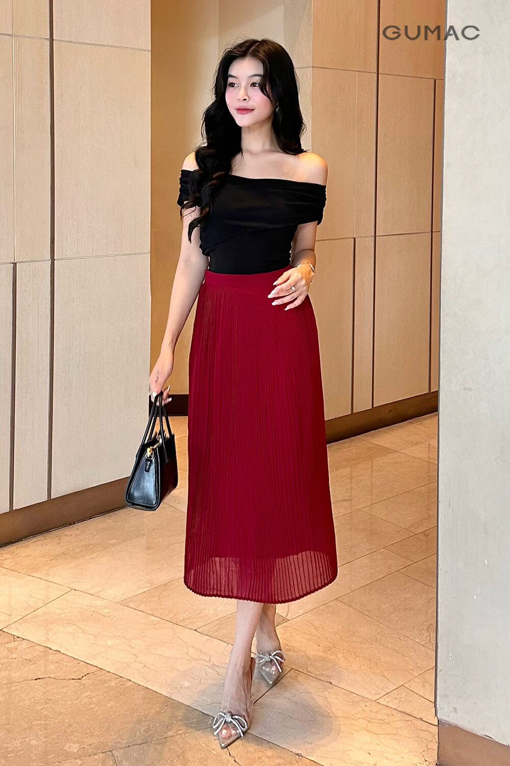 Chân váy dập ly B7