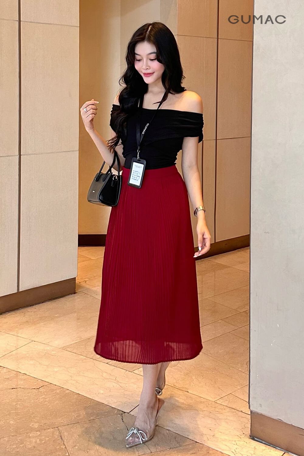 Chân váy dập ly B7