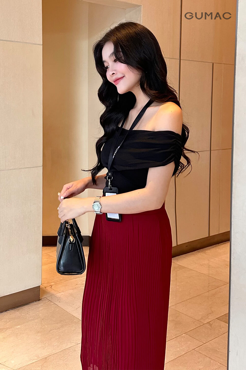 Chân váy dập ly B7