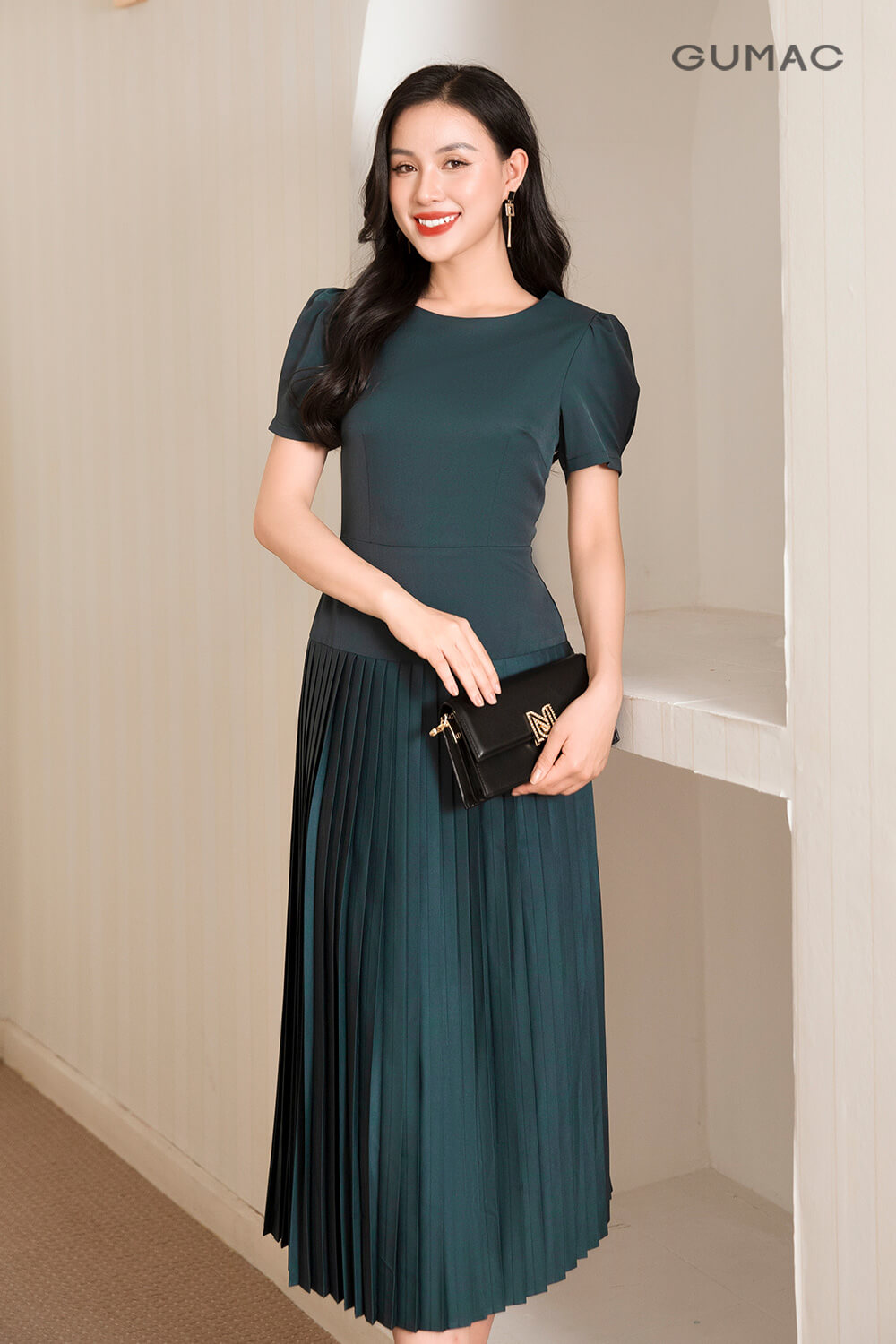 Váy đầm xếp ly Hàn Quốc
