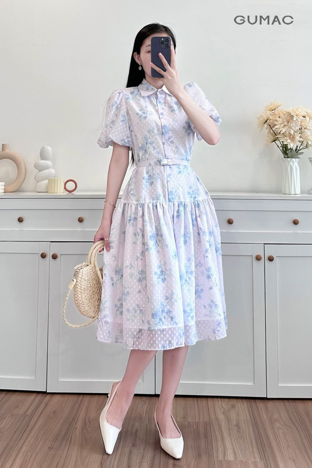 chon vay dam suong cho dang nguoi mum mim