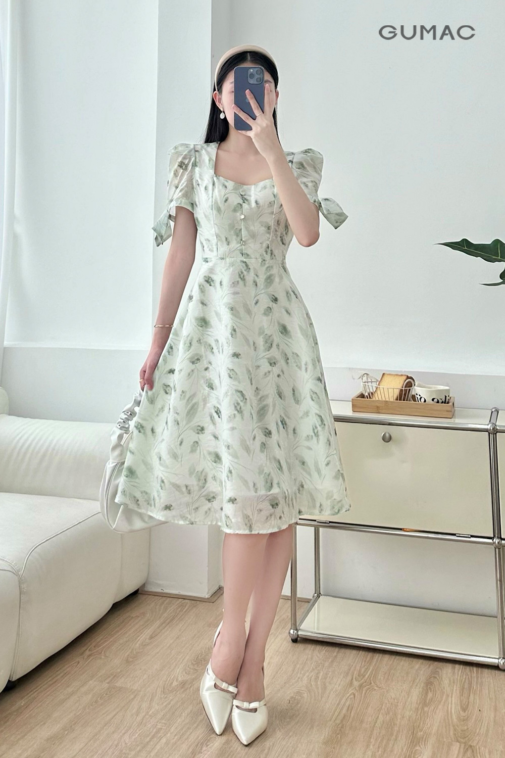 ao dam tay phong han quoc