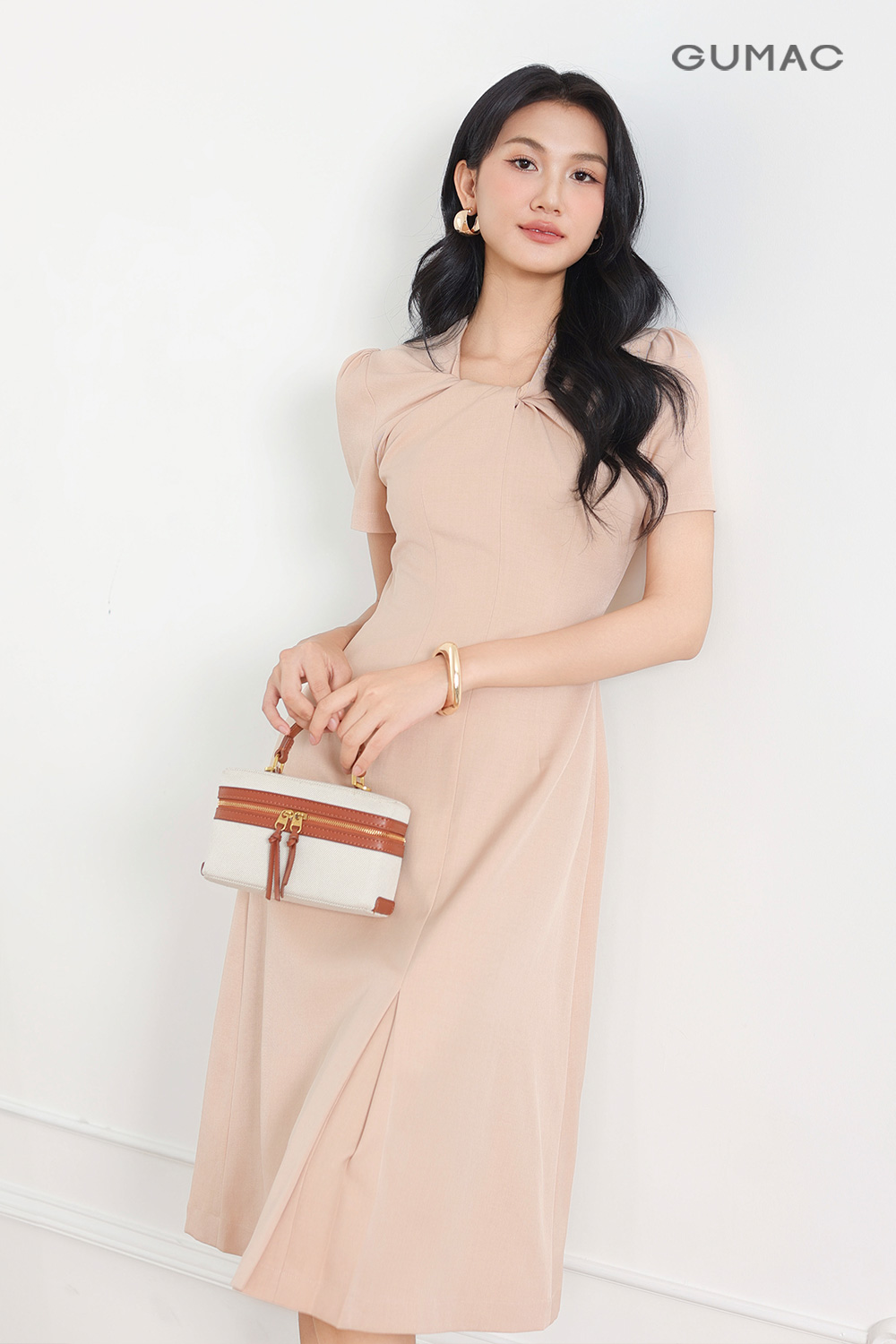 ao dam cong so gumac xoan nguc tay phong