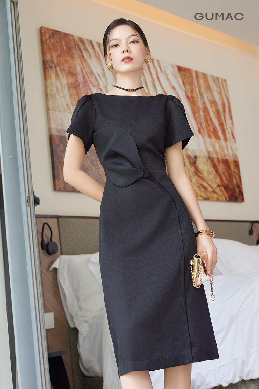 ao dam cao cap mau xam