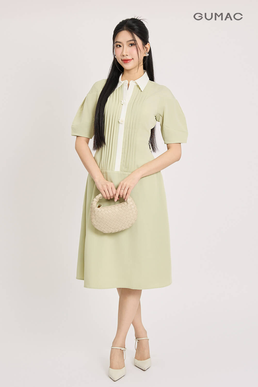 Đầm suông tay lỡ chữ A dễ thương