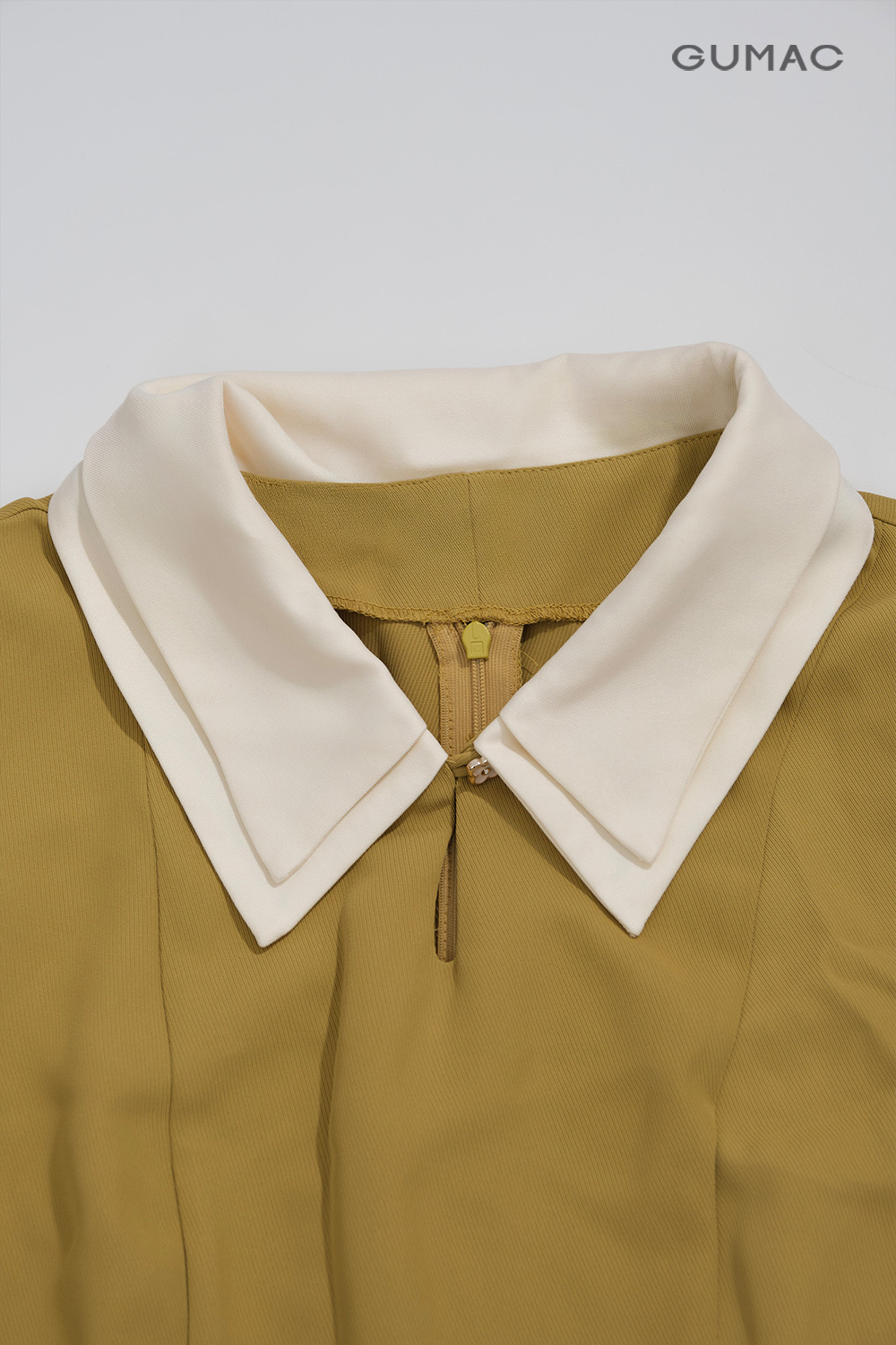 Đầm A lá cổ đôi