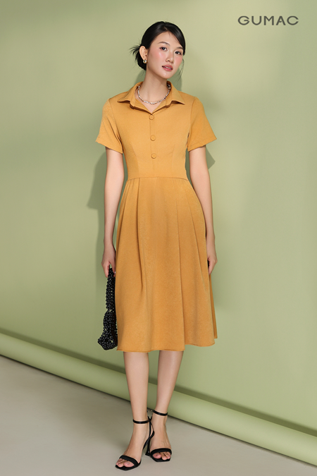 Đầm sơ mi kèm dây