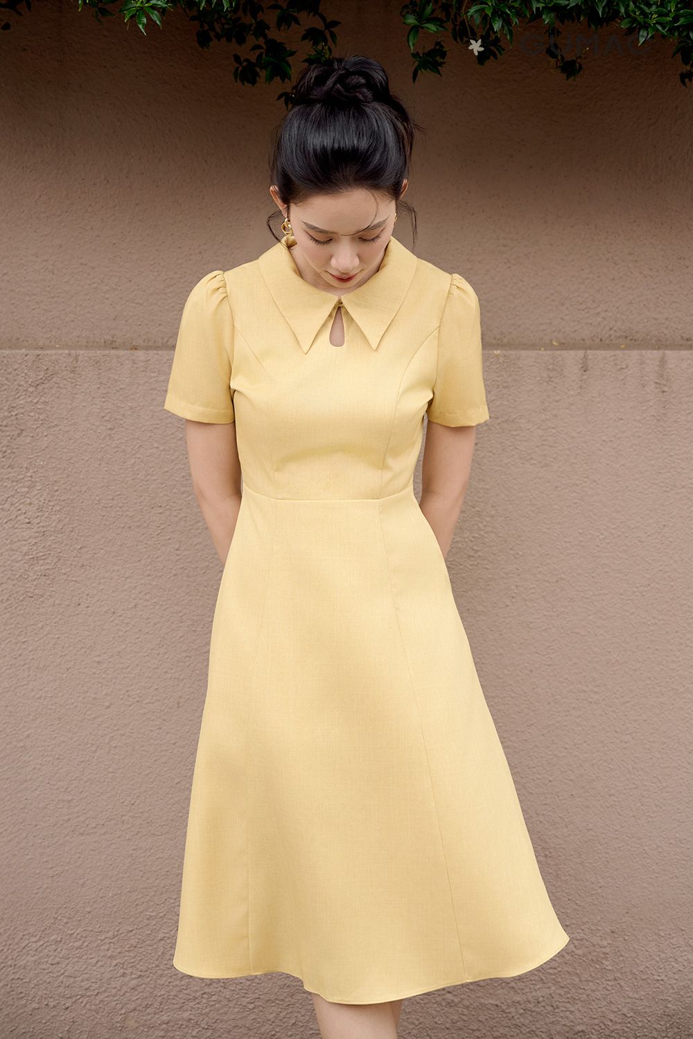 Đầm A xẻ giọt nước