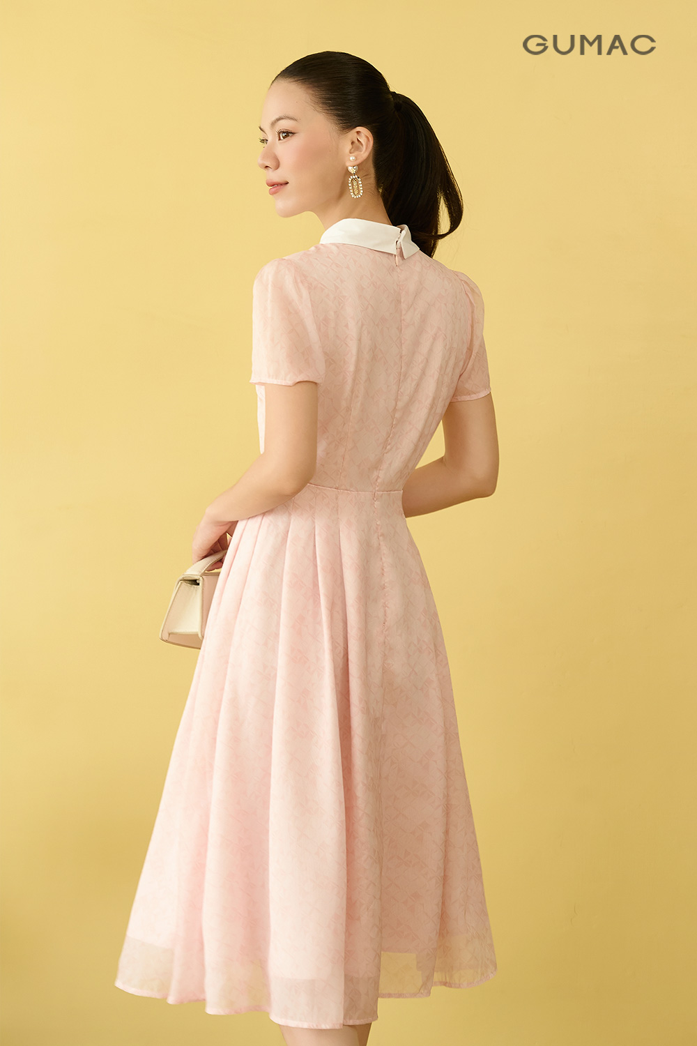 Đầm sơ mi họa tiết