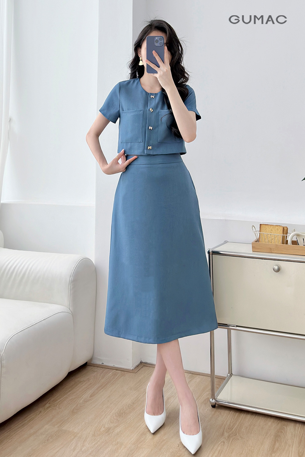 ao so mi kieu dang lung