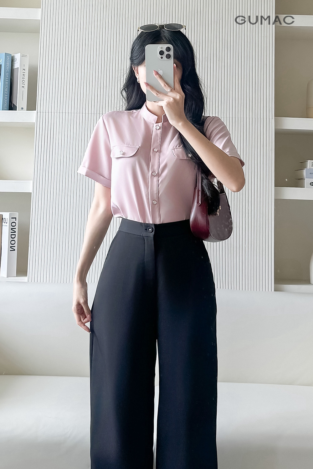 Áo kiểu có nắp túi