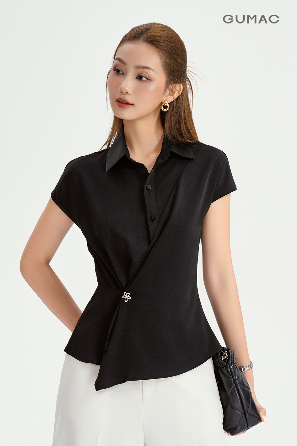 Áo kiểu vạt đắp