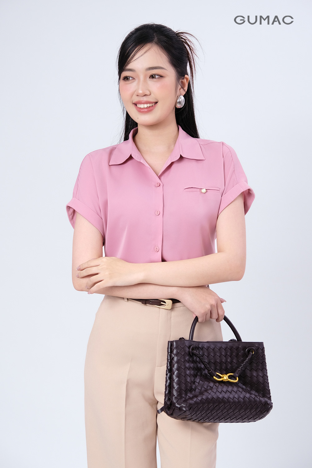 Áo sơ mi suông tay liền