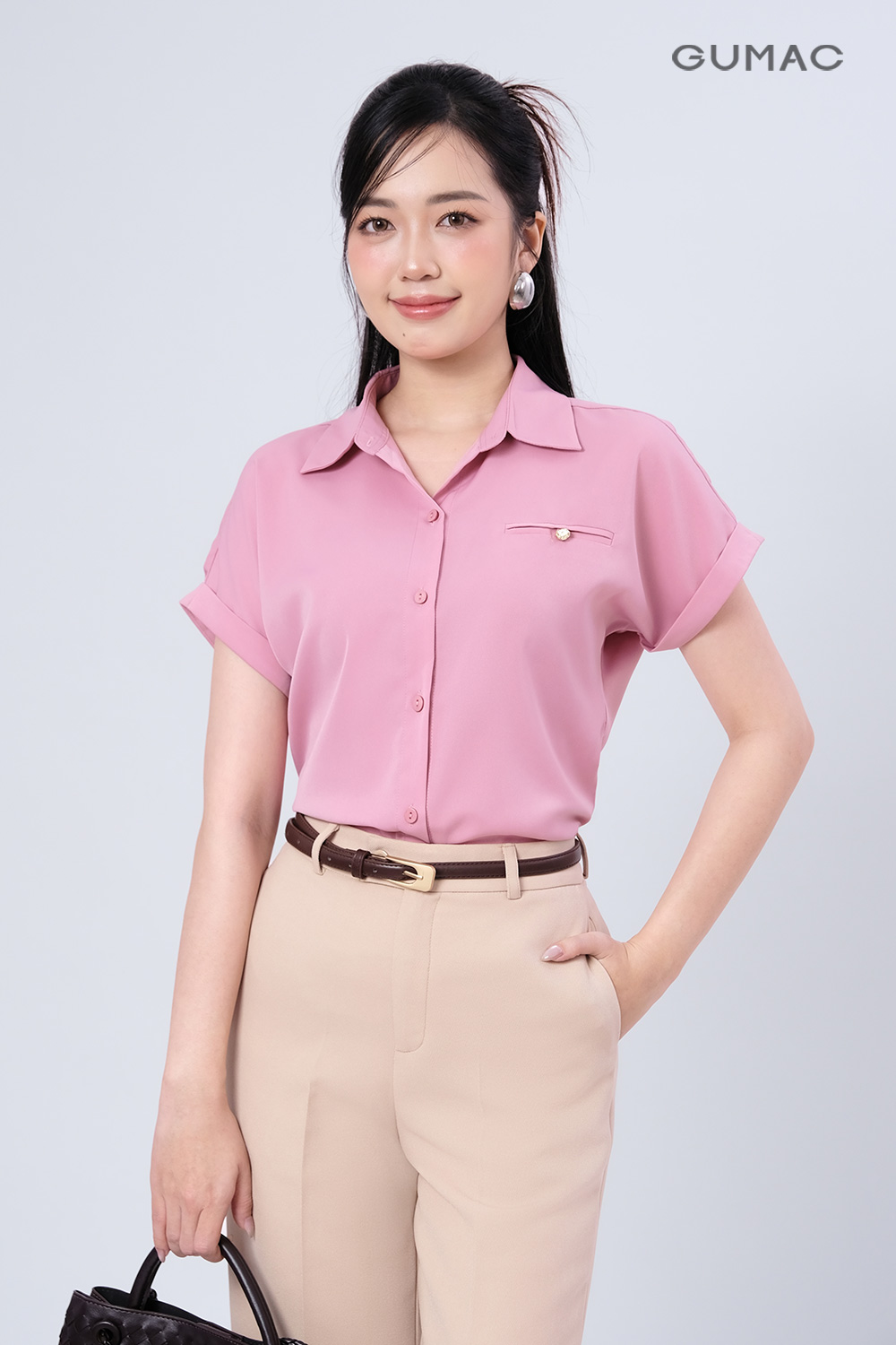 Áo sơ mi suông tay liền