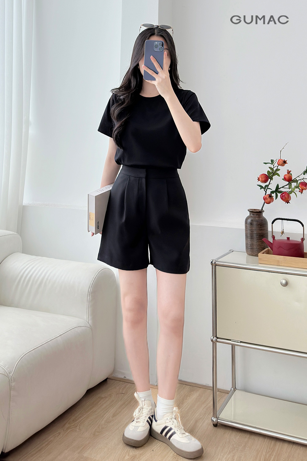 áo thun nữ đen trơn