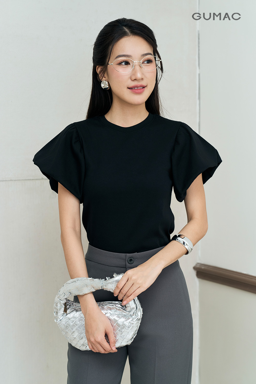 Áo thun tay nhún phồng