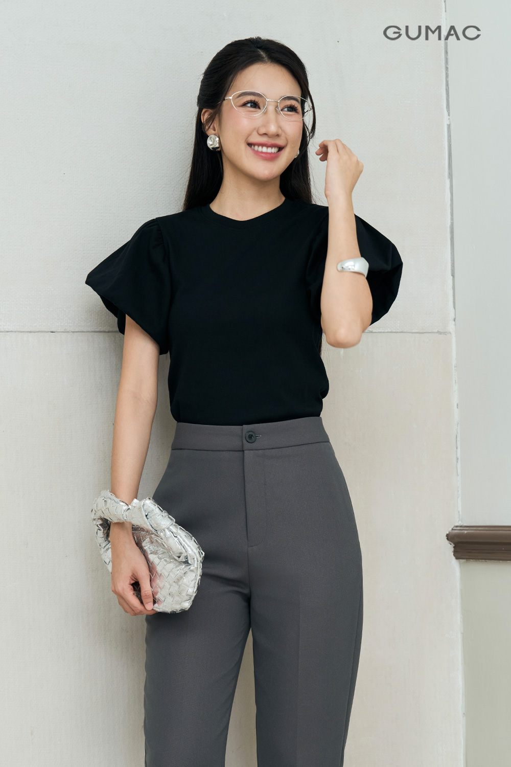 Áo thun tay nhún phồng