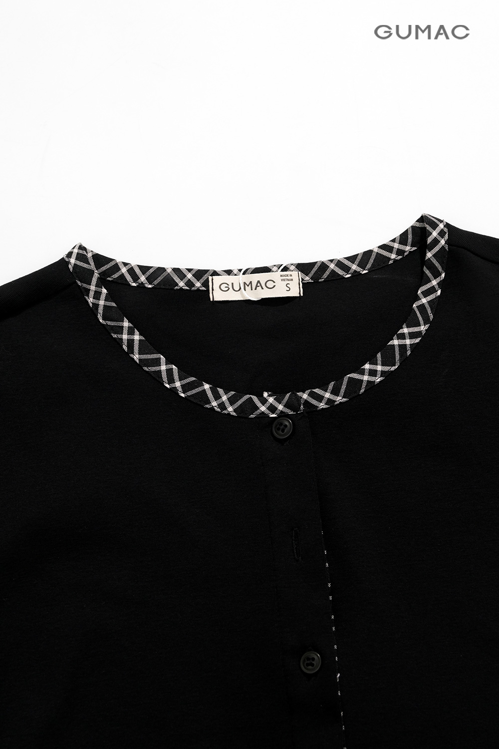 Áo thun phối viền sọc