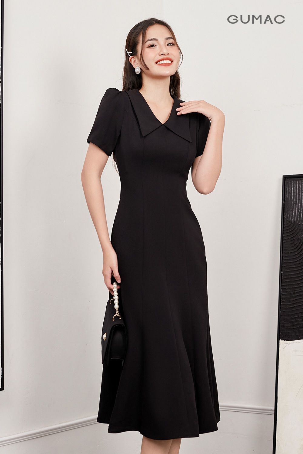 Đầm đuôi cá dáng midi