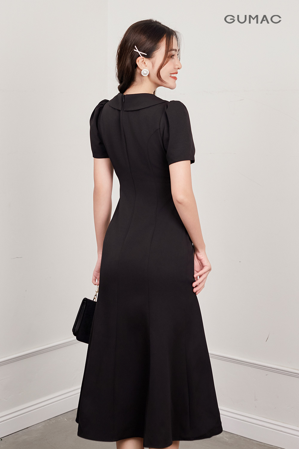 Đầm đuôi cá dáng midi