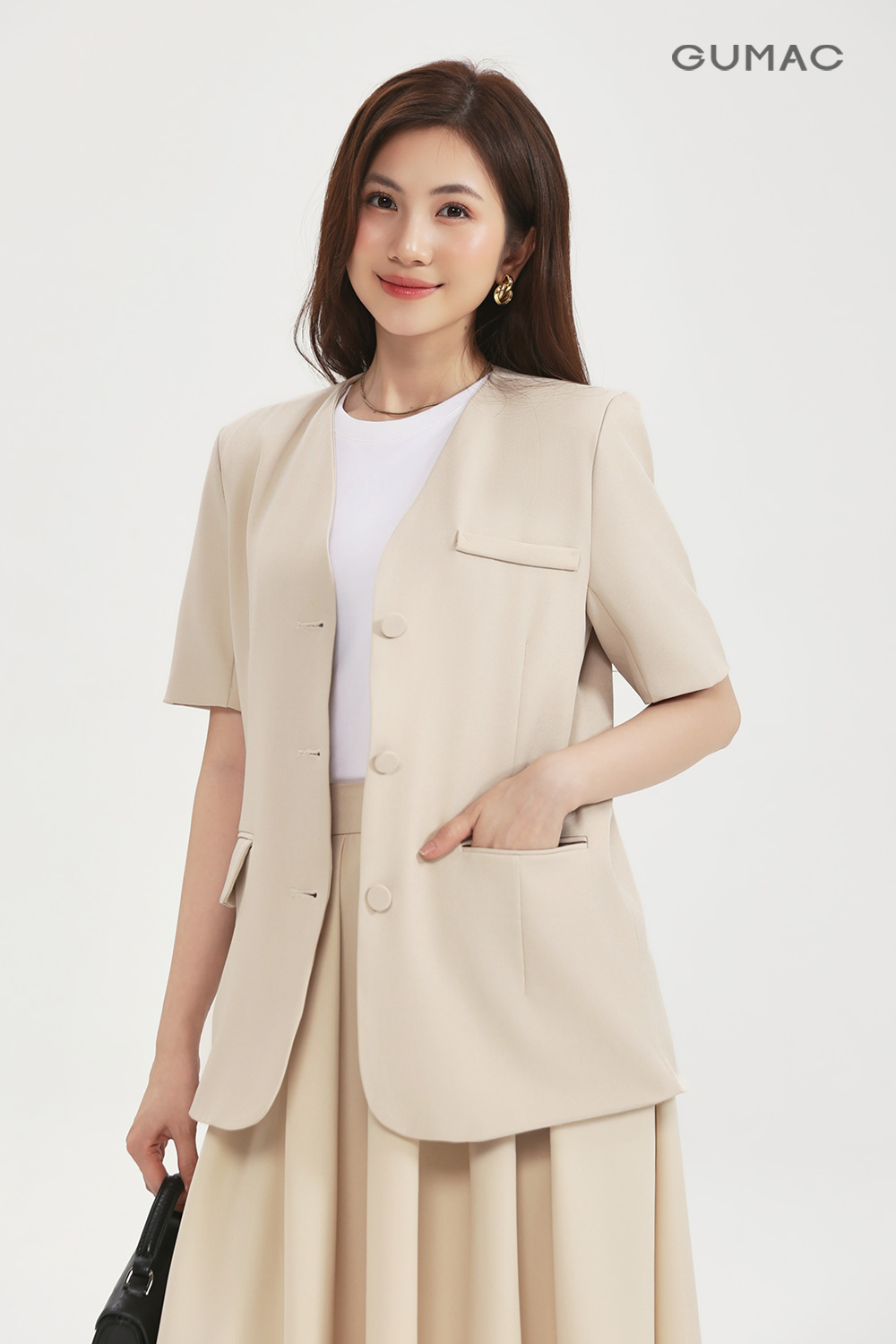 Áo blazer không bâu