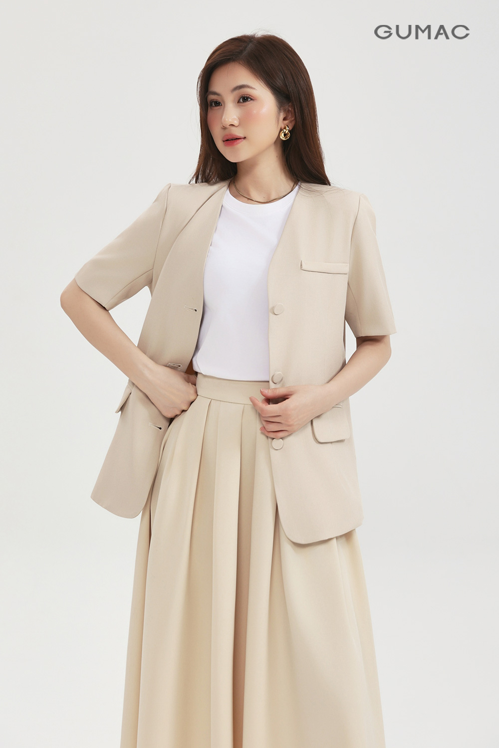 Áo blazer không bâu