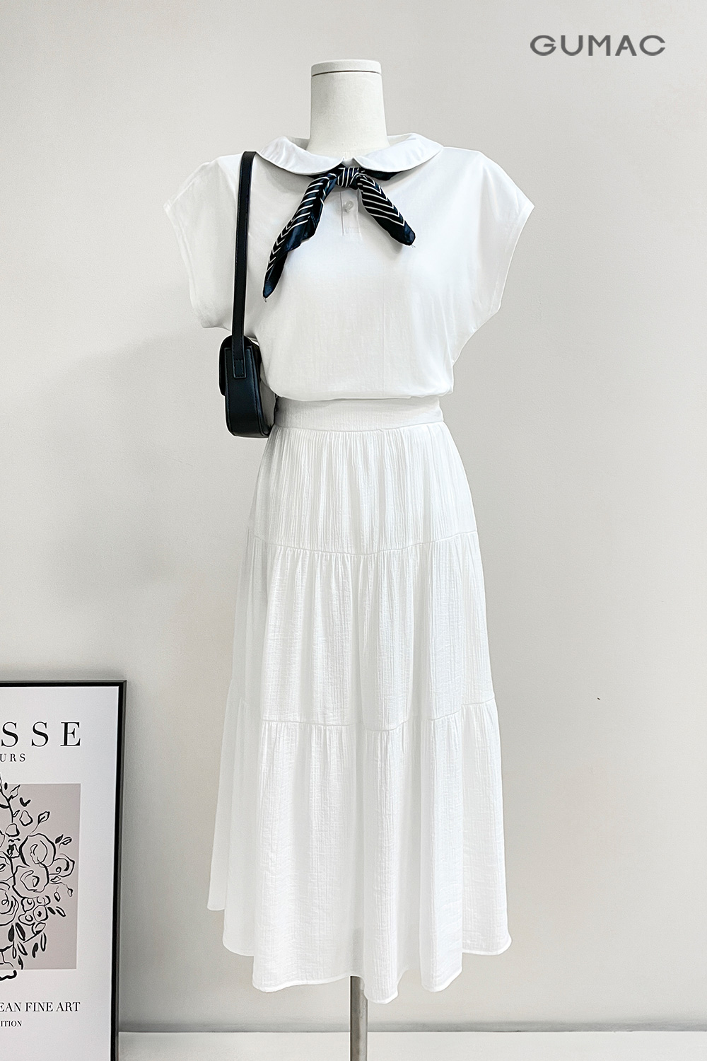 ao polo tay lien mix chan vay xep tang