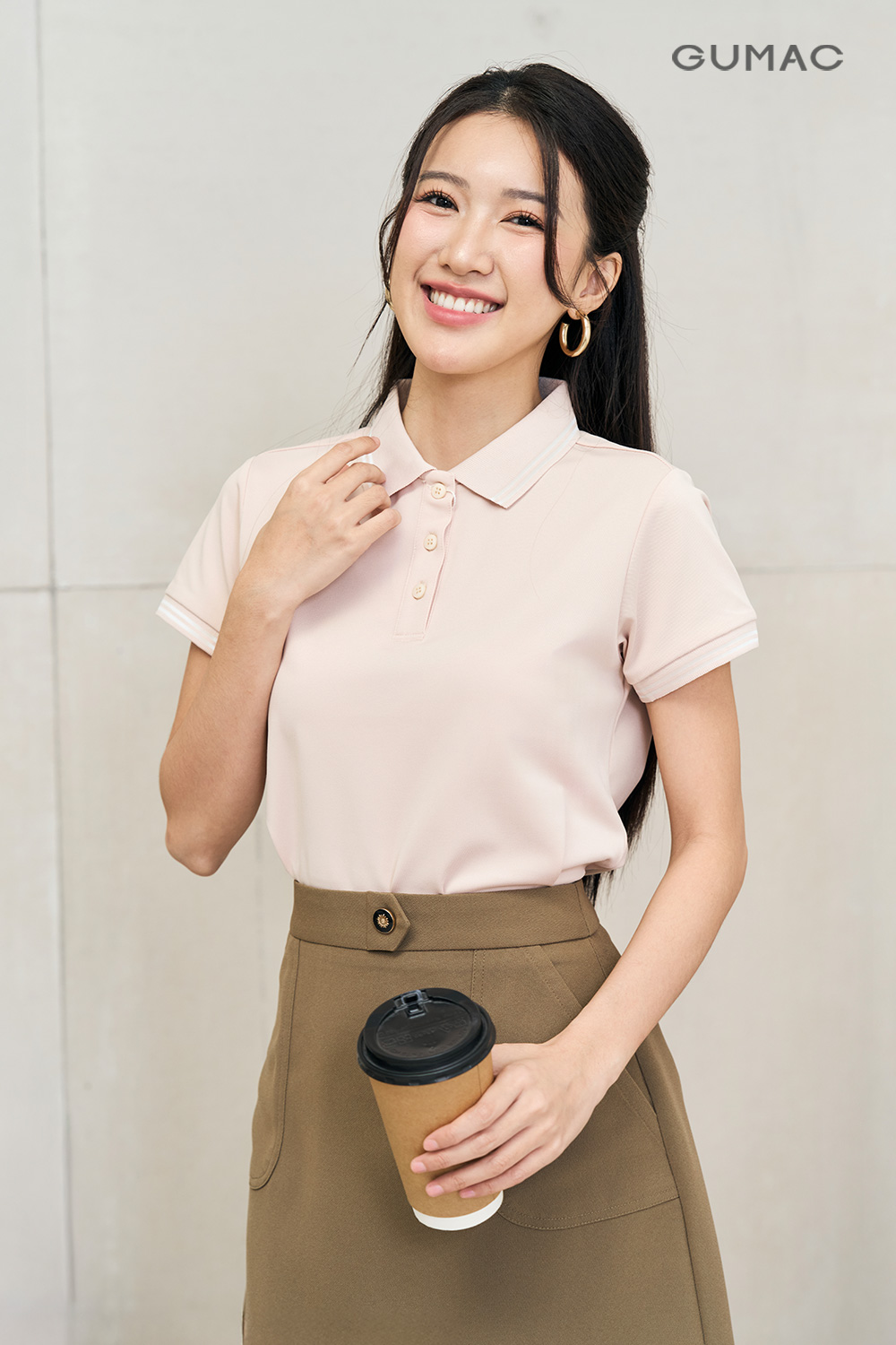 Áo Polo dệt 2 viền